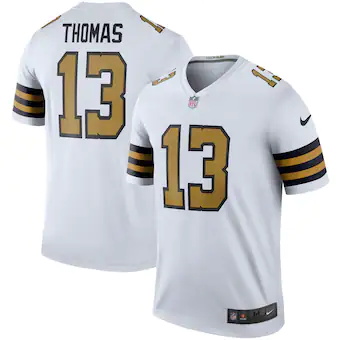 mens nike michael thomas white new orleans saints color rush legend jersey